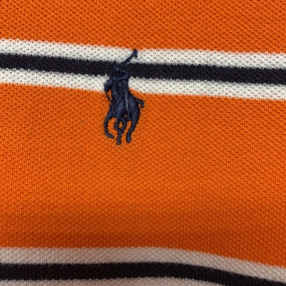 Polo Ralph Lauren Orange Striped Polo Shirt - Picture 5 of 8